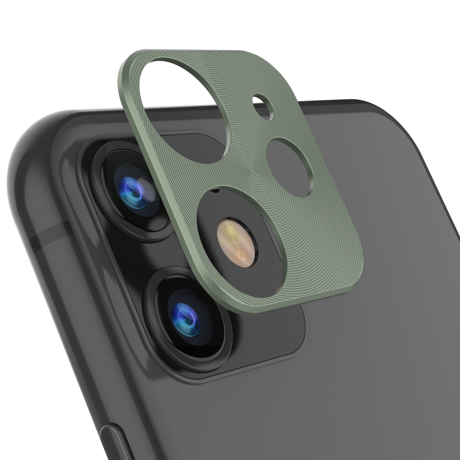 Proteção de câmera para iPhone 11 Punkcase Anel [Verde]