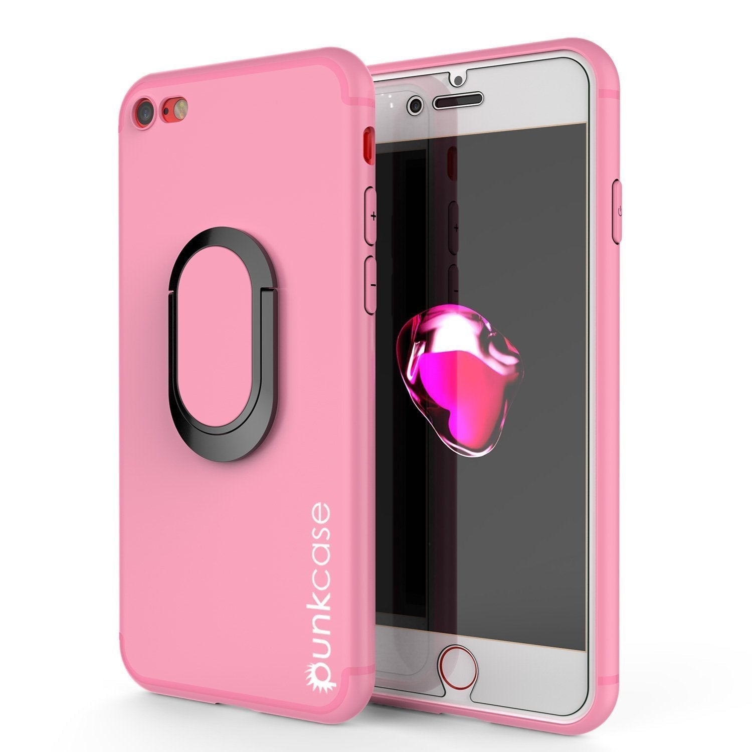 Capa iPhone SE (4.7"), Capa Protetora TPU Punkcase Magnetix com Suporte, Protetor de Tela de Vidro Temperado [rosa]