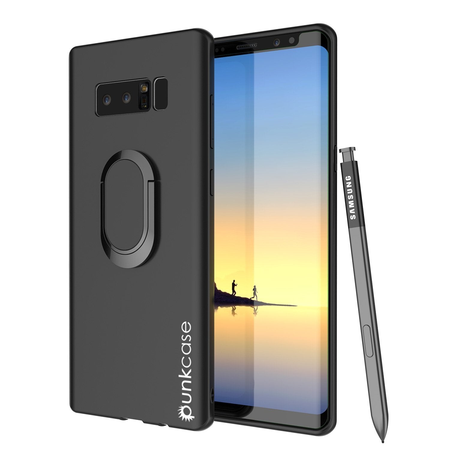 Capa Galaxy Note 8, Capa Protetora Punkcase Magnetix TPU com Suporte, Protetor de Tela [Preto]