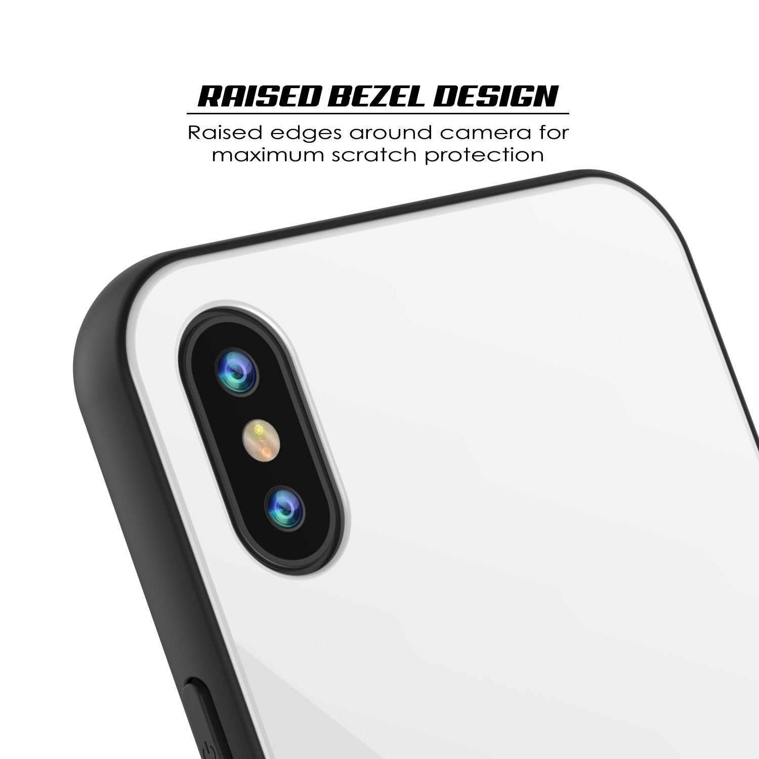 iPhone SE (4.7") Case, Punkcase GlassShield Ultra Thin Protective 9H Full Body Tempered Glass Cover W/ Drop Protection & Non Slip Grip for Apple iPhone 7 / Apple iPhone SE (4.7") (White) 