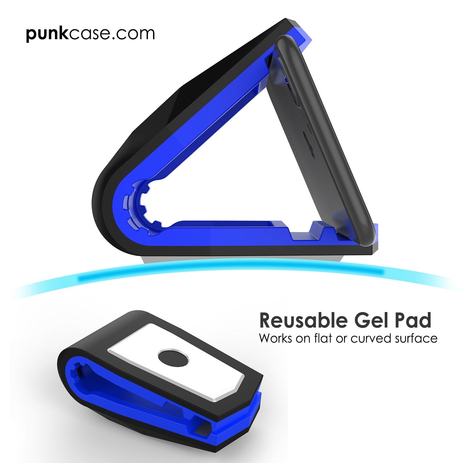 Suporte para telefone de carro Viper Azul, Suporte de painel universal para todos os smartphones.