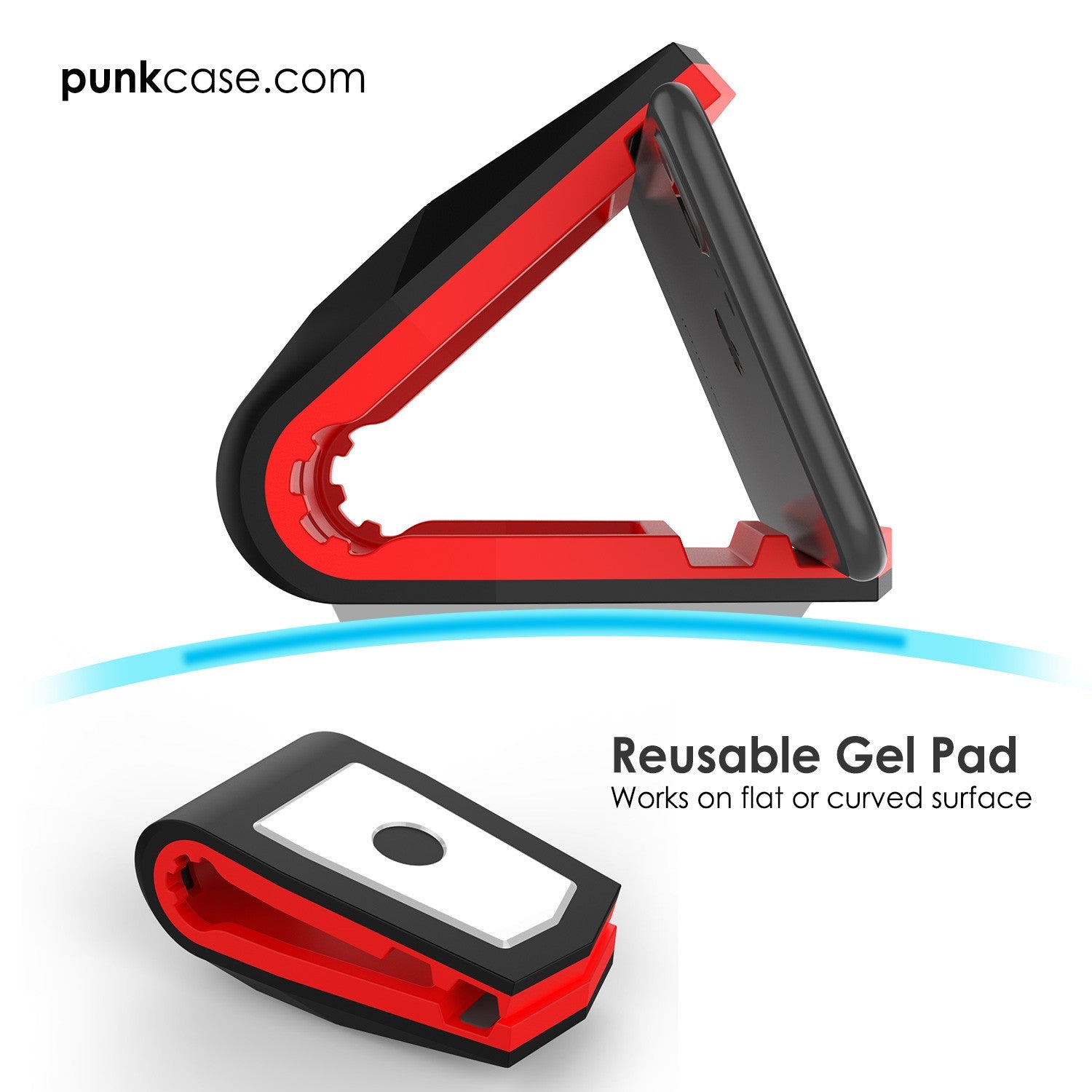 Suporte de telefone de carro Viper vermelho, Suporte de painel universal para todos os smartphones.
