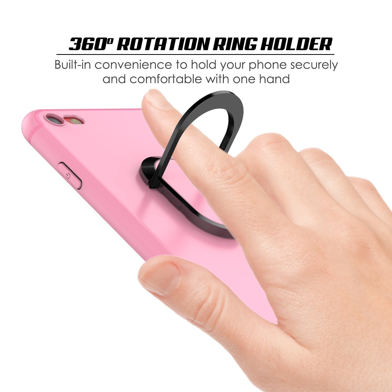 iPhone SE (4.7") Case, Punkcase Magnetix Protective TPU Cover W/ Kickstand, Tempered Glass Screen Protector [pink] (Color in image: red)