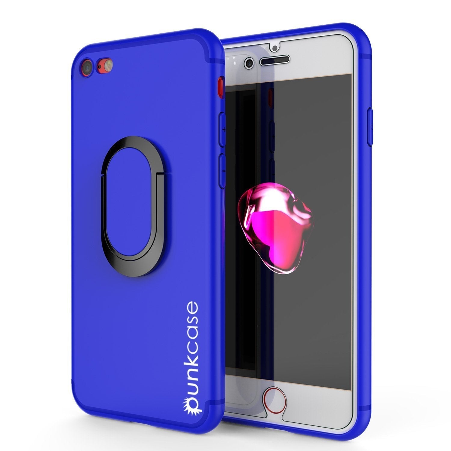 Capa para iPhone SE (4.7"), Punkcase Magnetix Protetora em TPU Com Suporte, MAIS Protetor de Tela de Vidro Temperado [Azul]