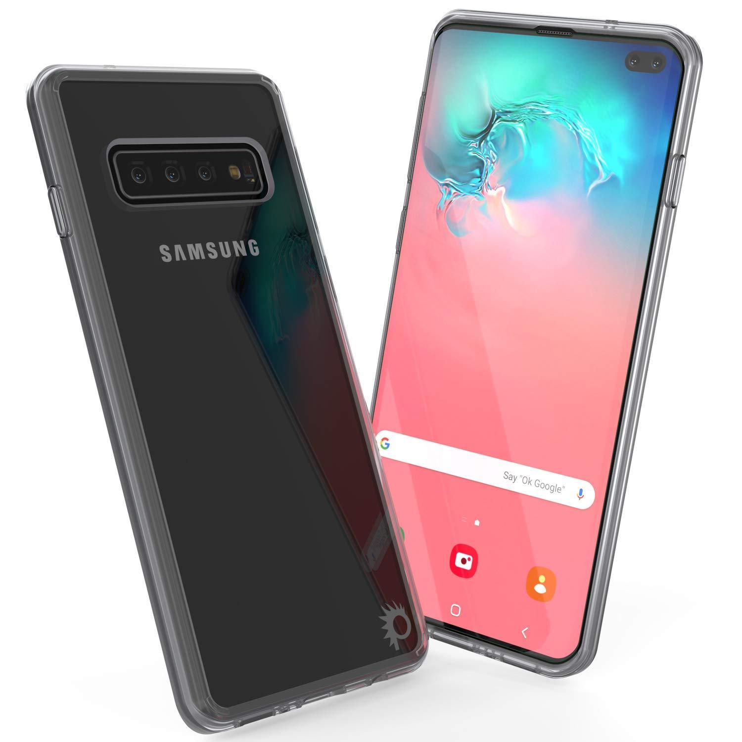 Capinha de Armadura Galaxy S10+ Plus Punkcase Série Lucid-2.0 de Encaixe Compacto [Claro]