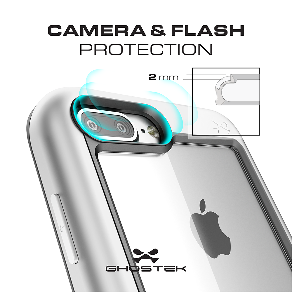 iPhone 7+ Plus Case, Ghostek®  Atomic Slim Series  for  iPhone 7+ Plus Rugged Heavy Duty Case[PINK] (Color in image: Teal)