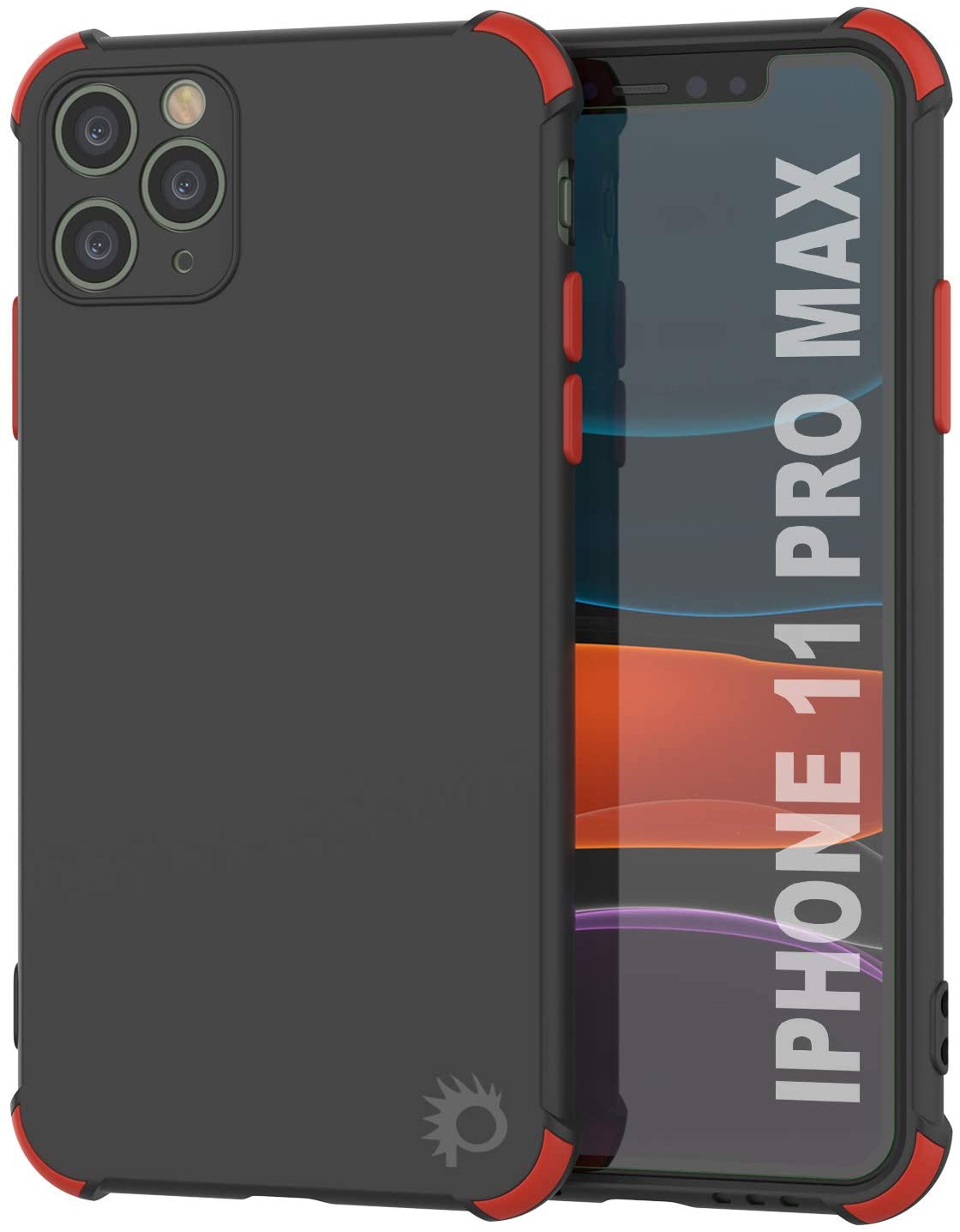 Capa protetora e leve de TPU Punkcase [Série Sunshine] para iPhone 11 Pro Max [Preto]
