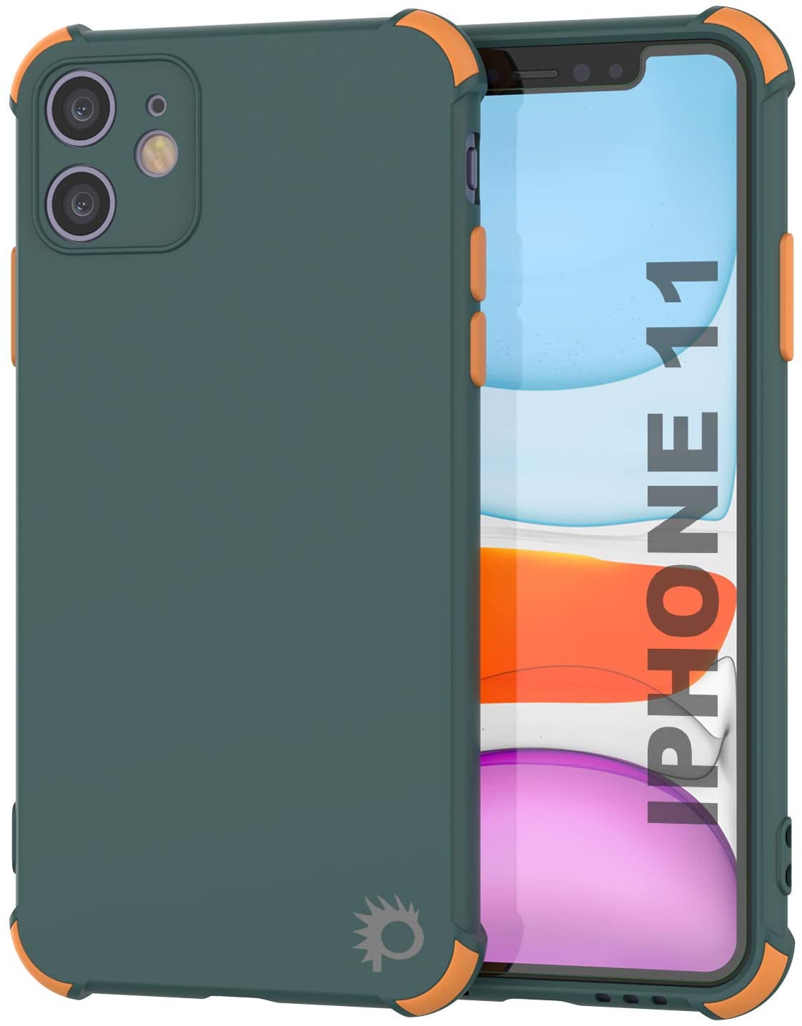 Capa protetora Punkcase leve TPU [Série Sunshine] para iPhone 11 [Verde Escuro]