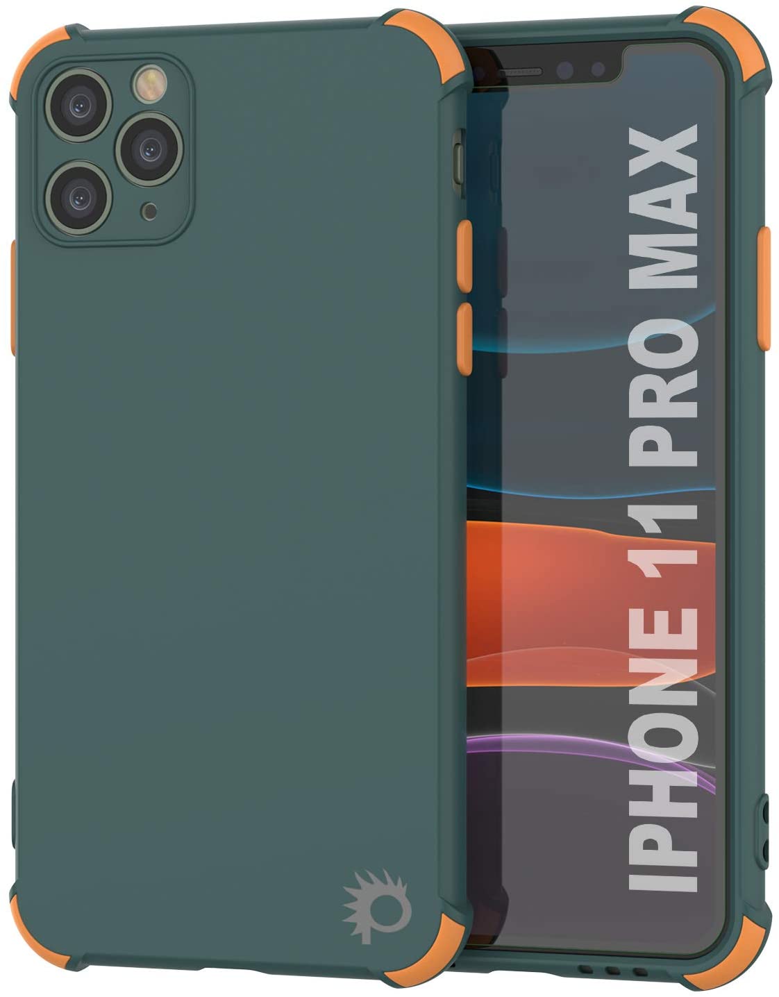 Capa protetora e leve Punkcase TPU [Série Sunshine] para iPhone 11 Pro Max [Verde Escuro]