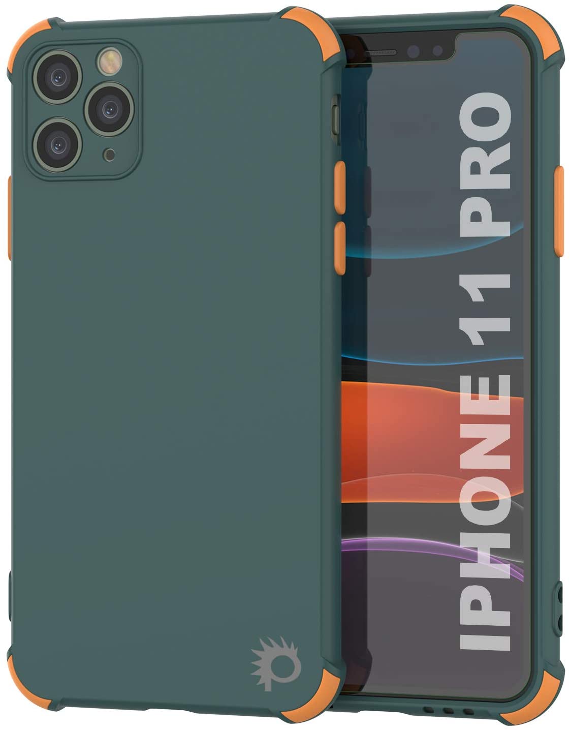Capa TPU leve e protetora Punkcase [Série Sunshine] para iPhone 11 Pro [Verde Escuro]
