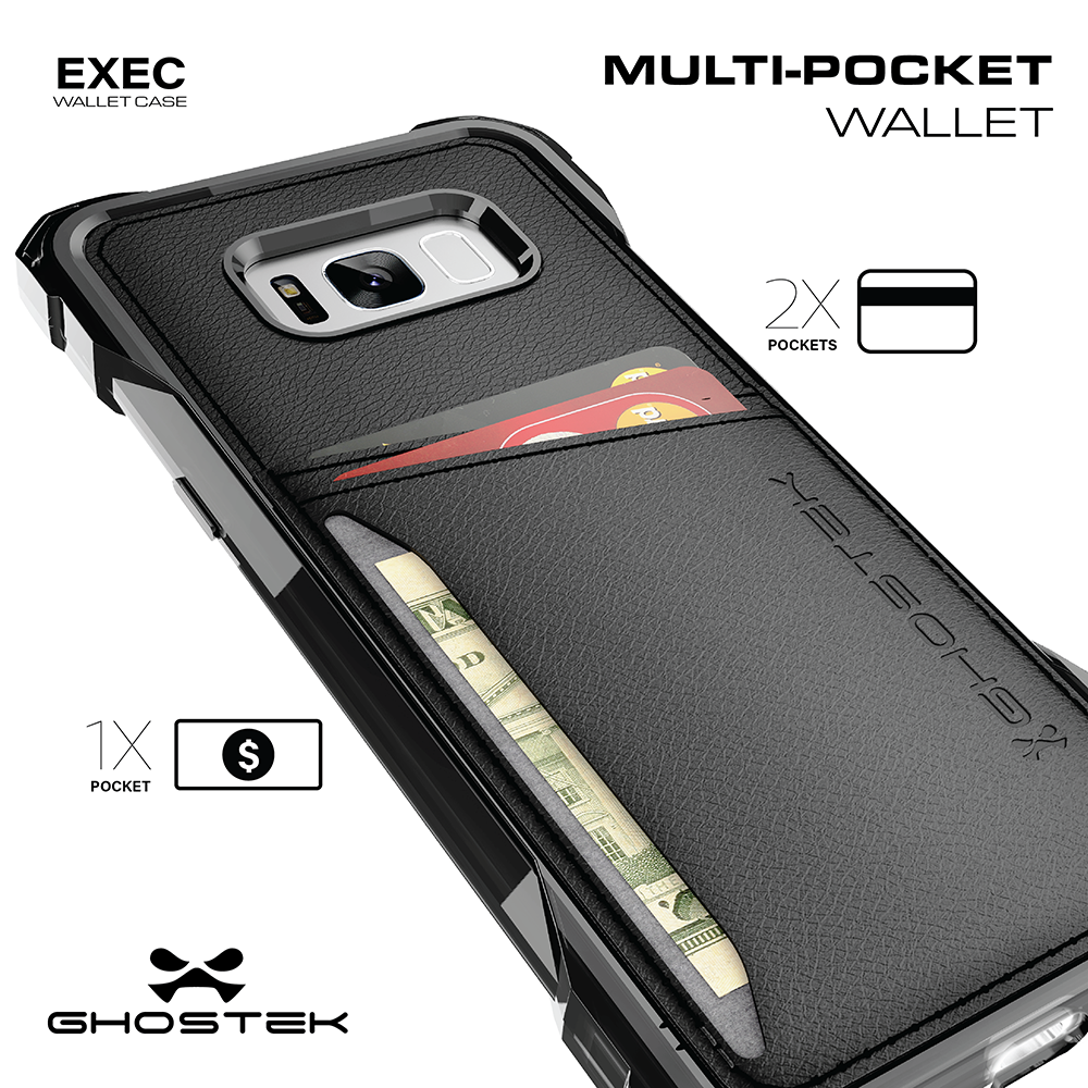 Samsung Galaxy Credit Card Slot Holder Wallet Phone Case For S8/S9