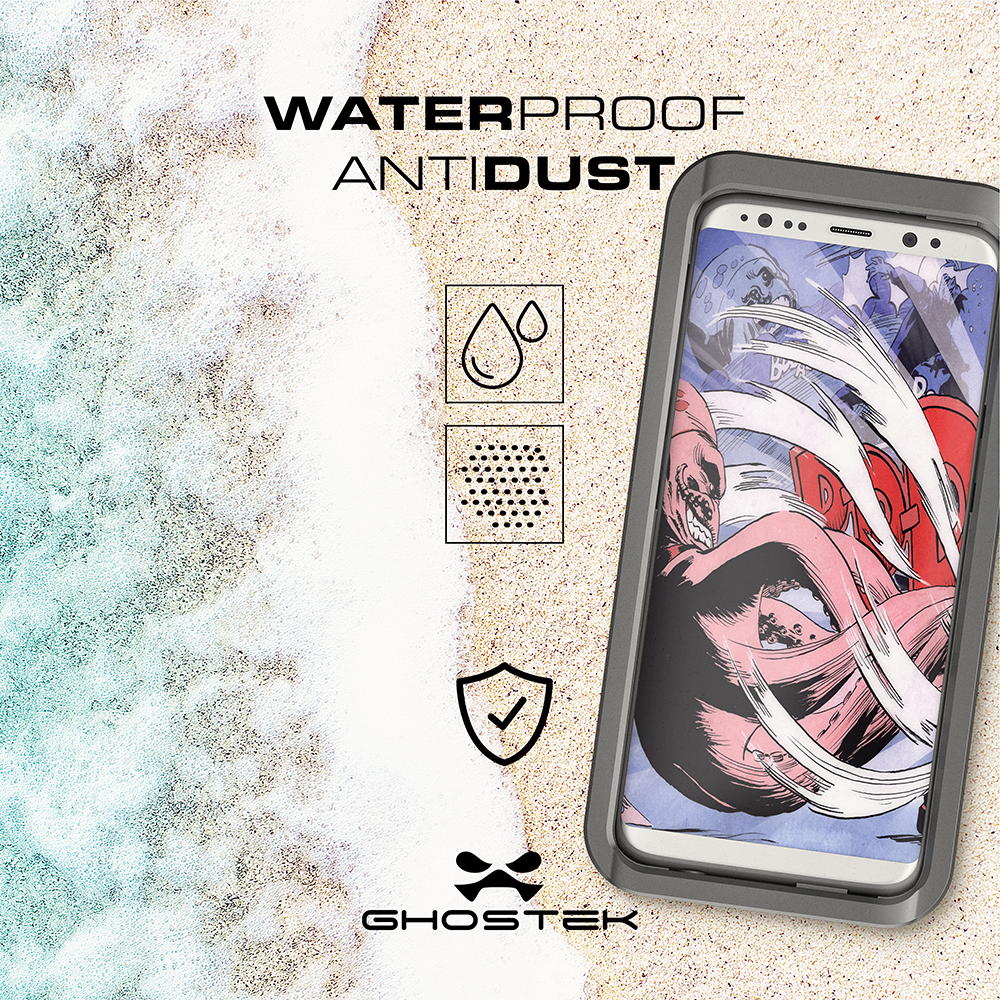 Galaxy S8 Plus Waterproof Case, Ghostek Atomic 3 Series| Underwater | Shockproof | Dirt-proof | Snow-proof | Aluminum Frame | Ultra Fit | (Teal) 