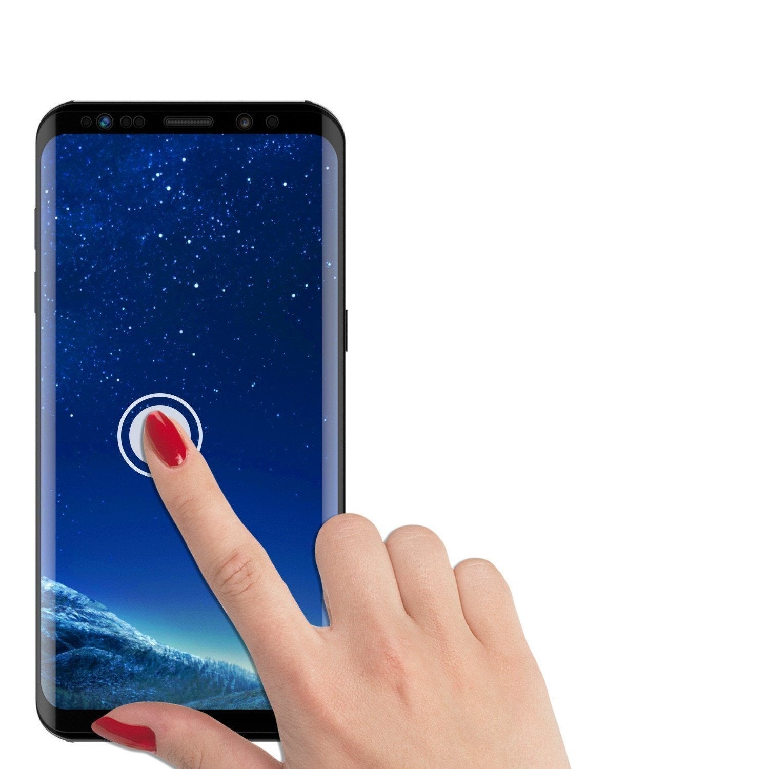 Galaxy S22+ Plus Black Punkcase Glass SHIELD Tempered Glass Screen Protector 0.33mm Thick 9H Glass