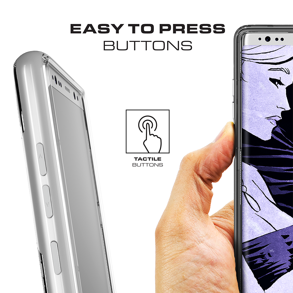 Galaxy Note 8 Case , Ghostek Cloak 3 Series  for Galaxy Note 8 [SILVER]