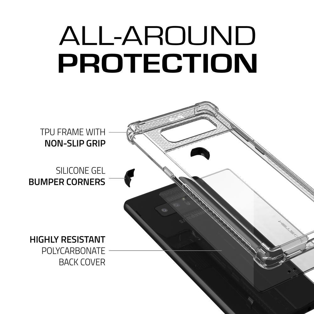 Galaxy Note 8 Case, Ghostek Covert 2 Series for Galaxy Note 8 Protective Case  [ BLACK] (Color in image: Pink)