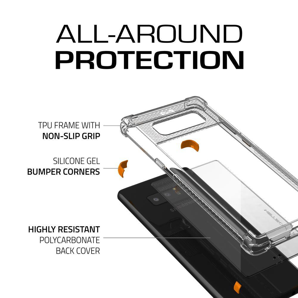 Galaxy Note 8 Case, Ghostek Covert 2 Series for Galaxy Note 8 Protective Case  [ORANGE] (Color in image: Teal)