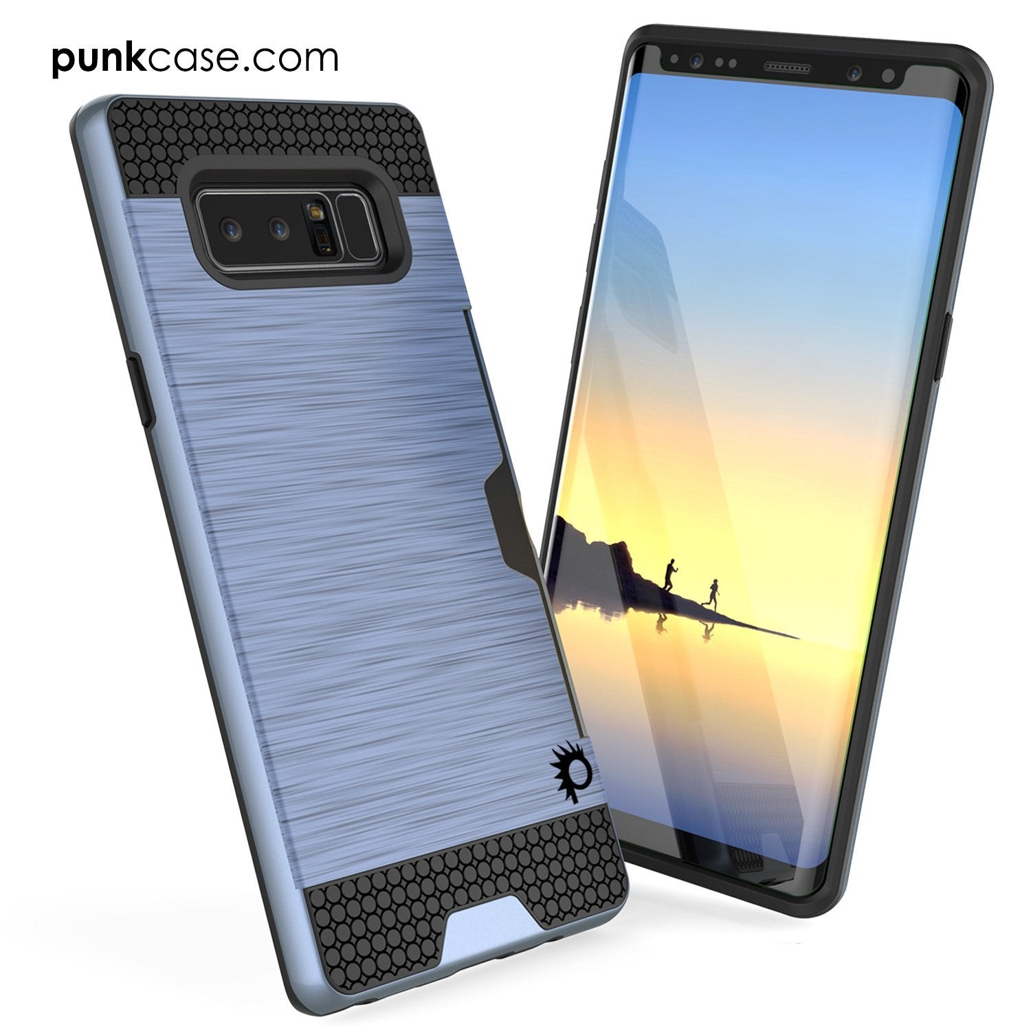 Galaxy Note 8 Case, PUNKcase [SLOT Series] Slim Fit  Samsung Note 8 [Navy] (Color in image: Rose)