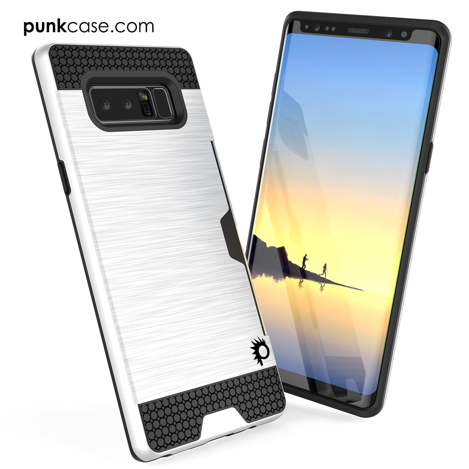 Galaxy Note 8 Case, PUNKcase [SLOT Series] Slim Fit  Samsung Note 8 [White] (Color in image: Rose)