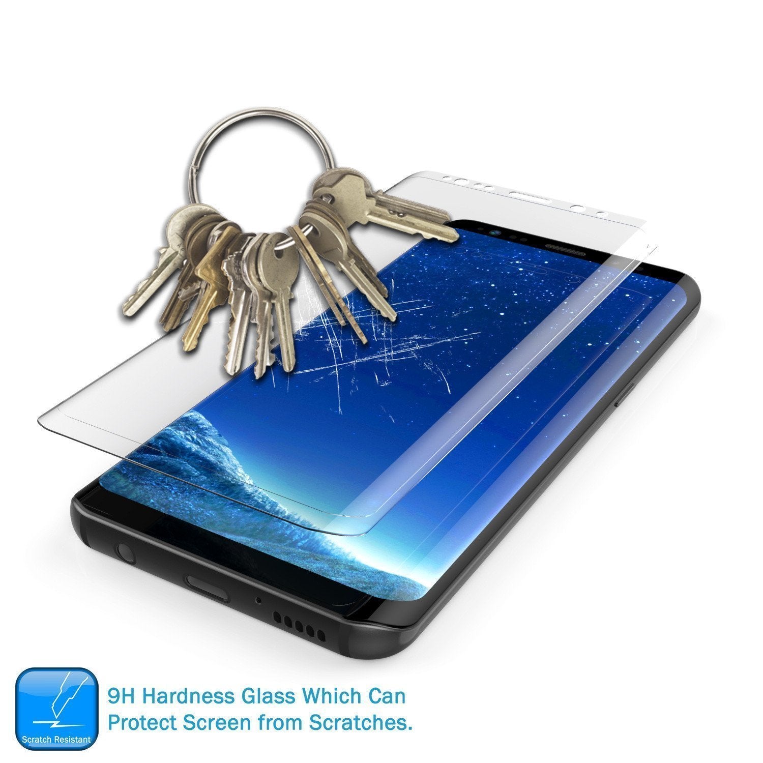 Protetor de Tela de Vidro Temperado Punkcase Galaxy S9 Clear Glass SHIELD de 0,33 mm de espessura e 9H de resistência