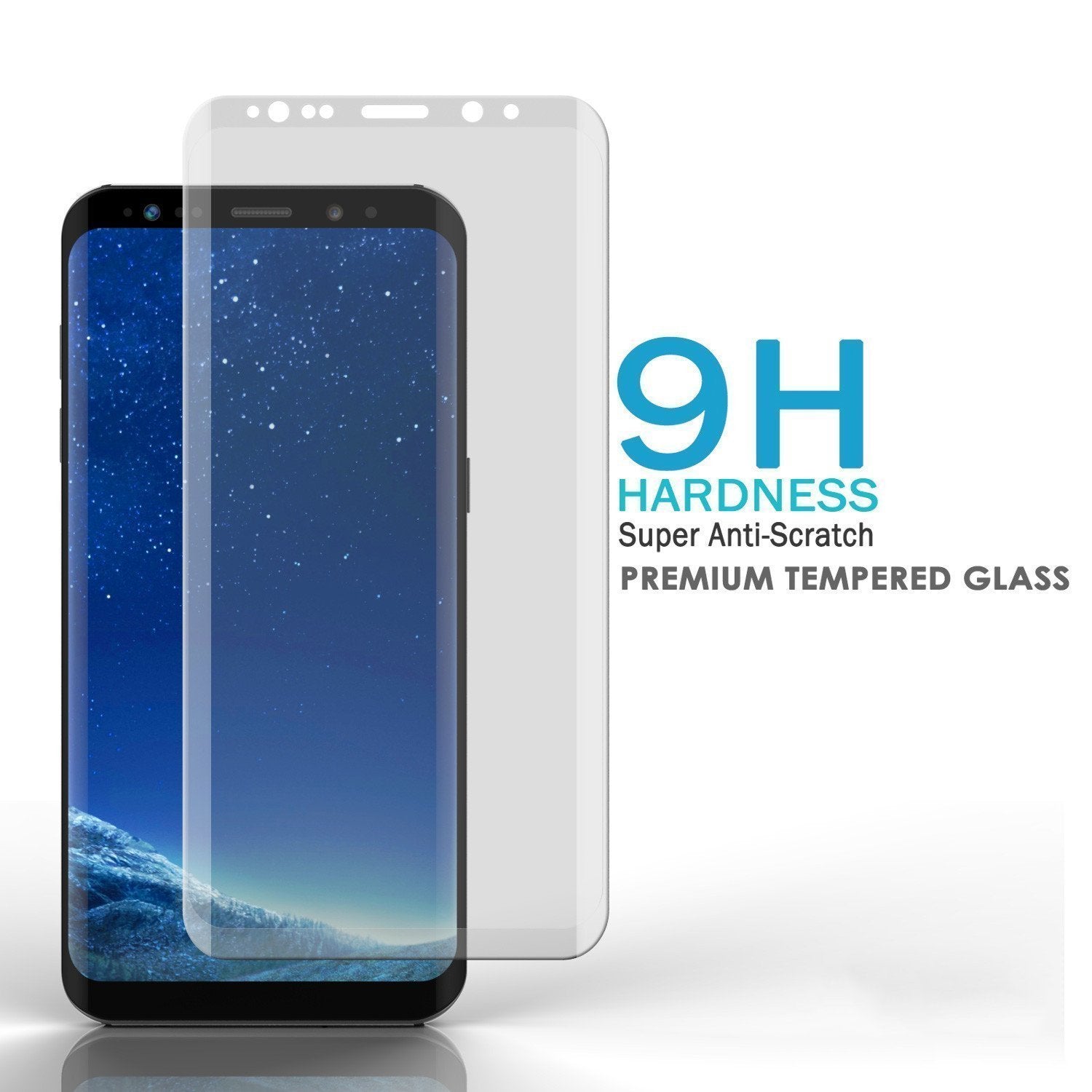 Protetor de tela de vidro temperado Punkcase Clear SHIELD para Galaxy S9+ Plus, vidro temperado de 0,33mm de espessura e resistência 9H