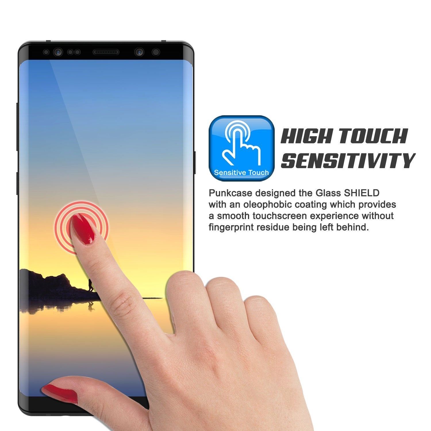 Galaxy Note 20 Clear Punkcase Glass SHIELD Tempered Glass Screen Protector 0.33mm Thick 9H Glass (Color in image: Silver)