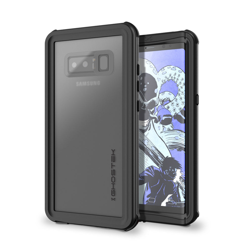 Galaxy Note 8, Capa impermeável da série Ghostek Nautical para Samsung Galaxy Note 8 Heavy Duty | Preto