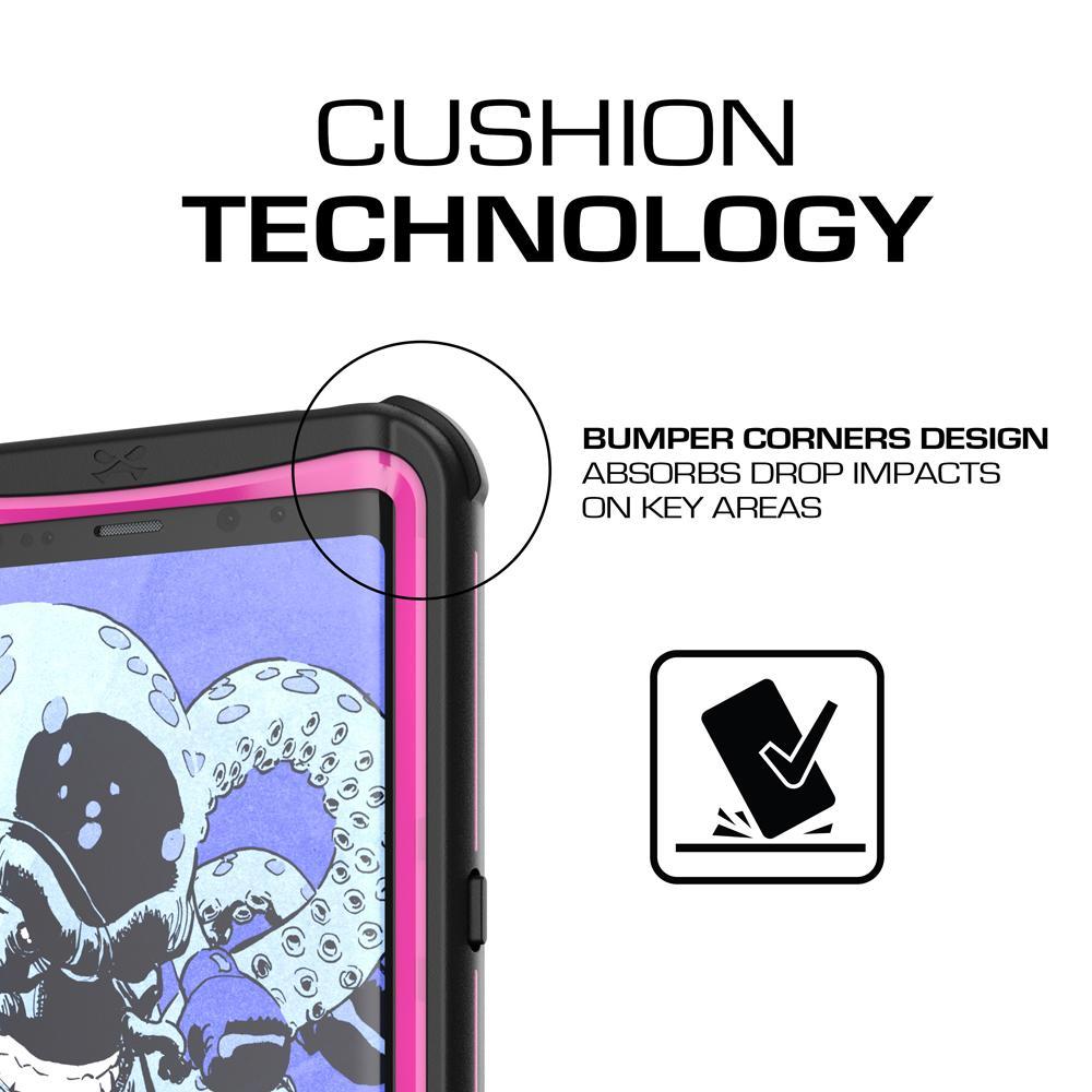 Galaxy Note 8, Ghostek Nautical Series  for Galaxy Note 8 Rugged Waterproof Case | PINK