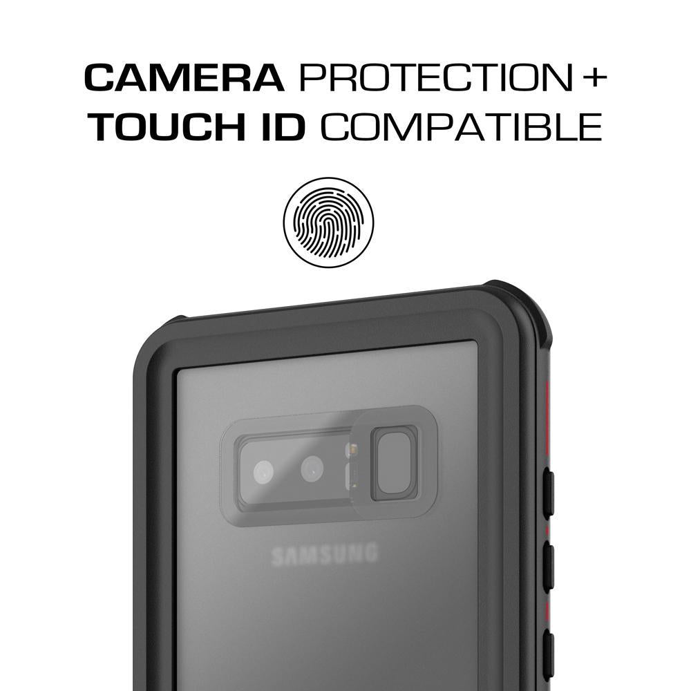 Galaxy Note 8, Ghostek Nautical Series  for Galaxy Note 8 Rugged Waterproof Case | RED