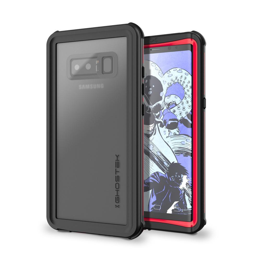 Galaxy Note 8, Ghostek Nautical Series  for Galaxy Note 8 Rugged Waterproof Case | RED