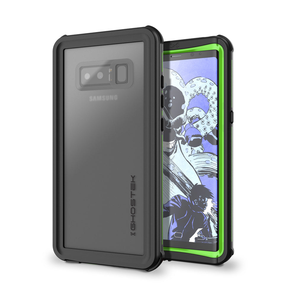 Galaxy Note 8, Capa Impermeável da Série Nautical da Ghostek para Samsung Galaxy Note 8 Resistente | Verde