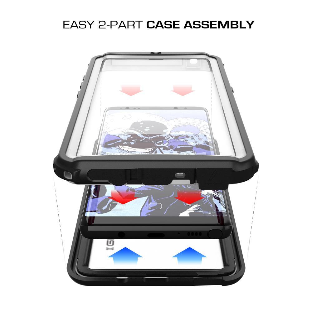 Galaxy Note 8, Ghostek Nautical Series  for Galaxy Note 8 Rugged Waterproof Case | WHITE