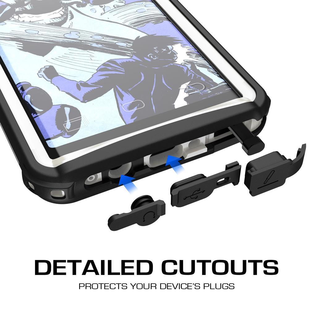 Galaxy Note 8, Ghostek Nautical Series  for Galaxy Note 8 Rugged Waterproof Case | WHITE