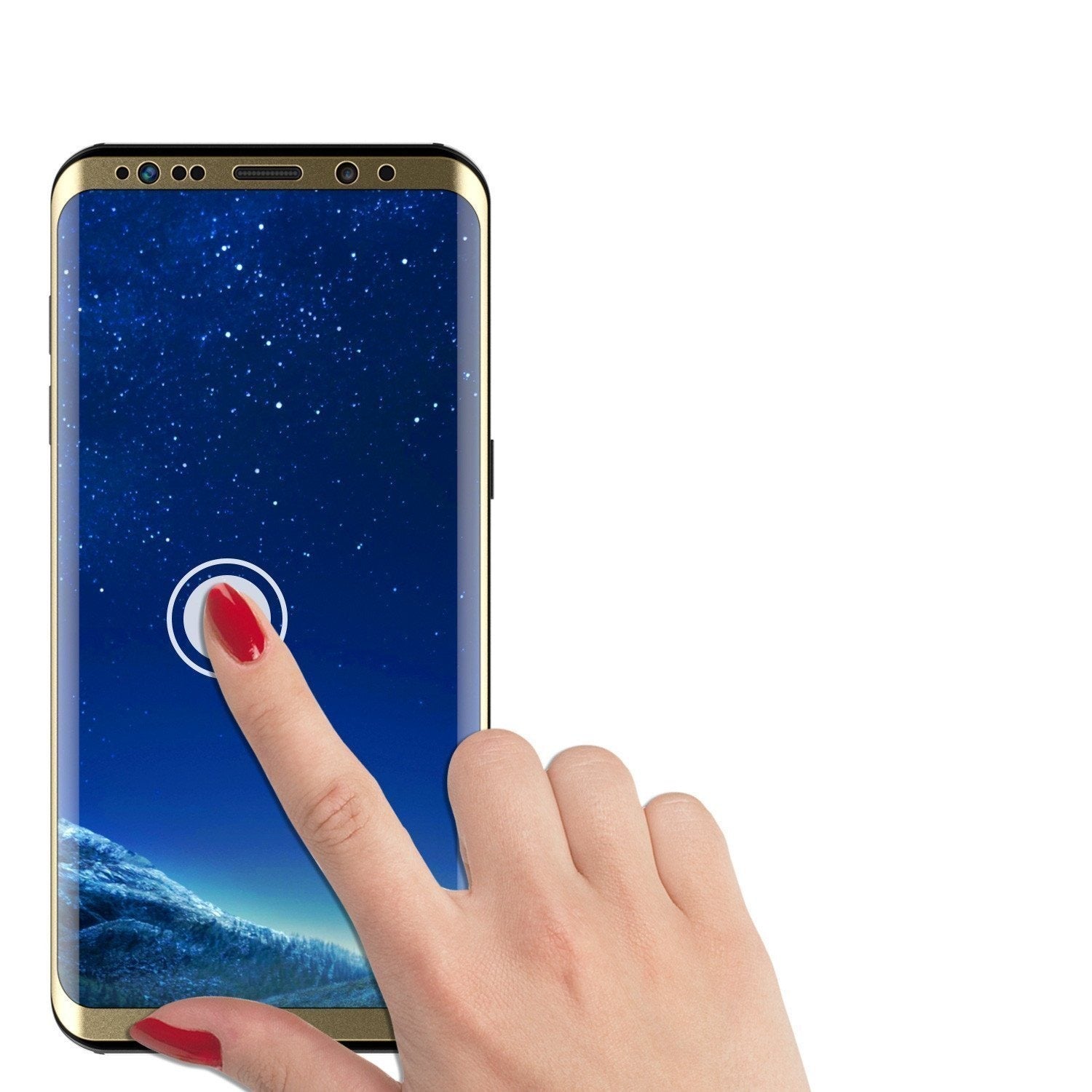 Galaxy S22+ Plus Gold Punkcase Glass SHIELD Tempered Glass Screen Protector 0.33mm Thick 9H Glass