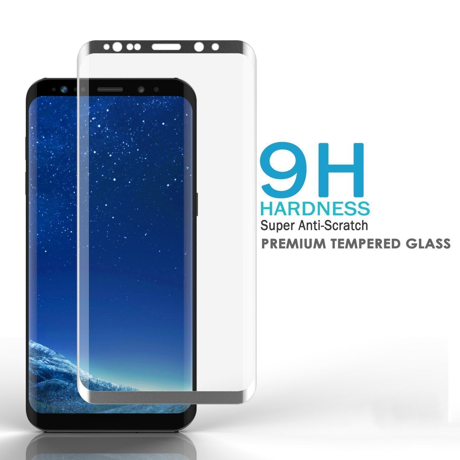 Galaxy S9 Protetor de Tela de Vidro Temperado Punkcase Glass SHIELD Prata 0,33mm de Espessura 9H Glass