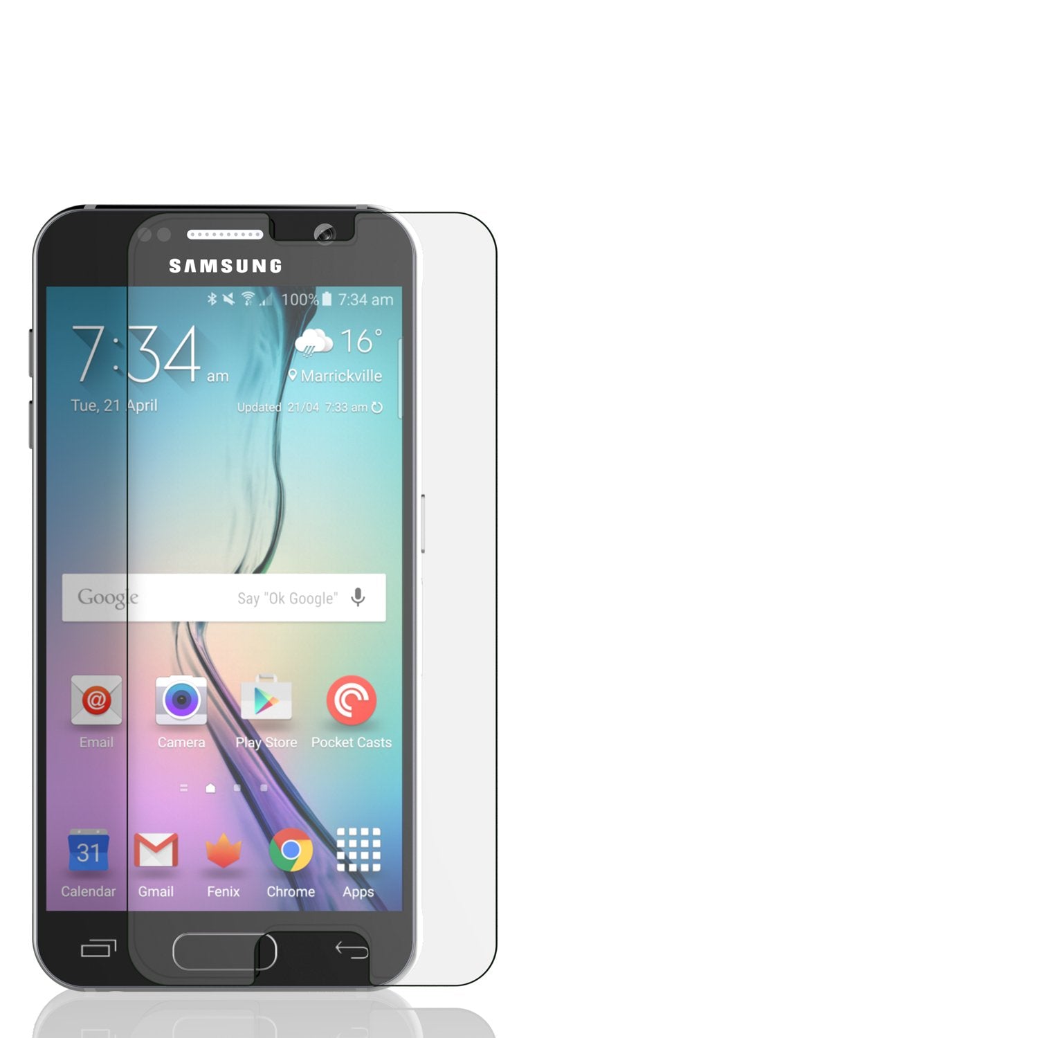 Galaxy S6 Clear Punkcase Glass SHIELD Tempered Glass Screen Protector 0.33mm Thick 9H Glass