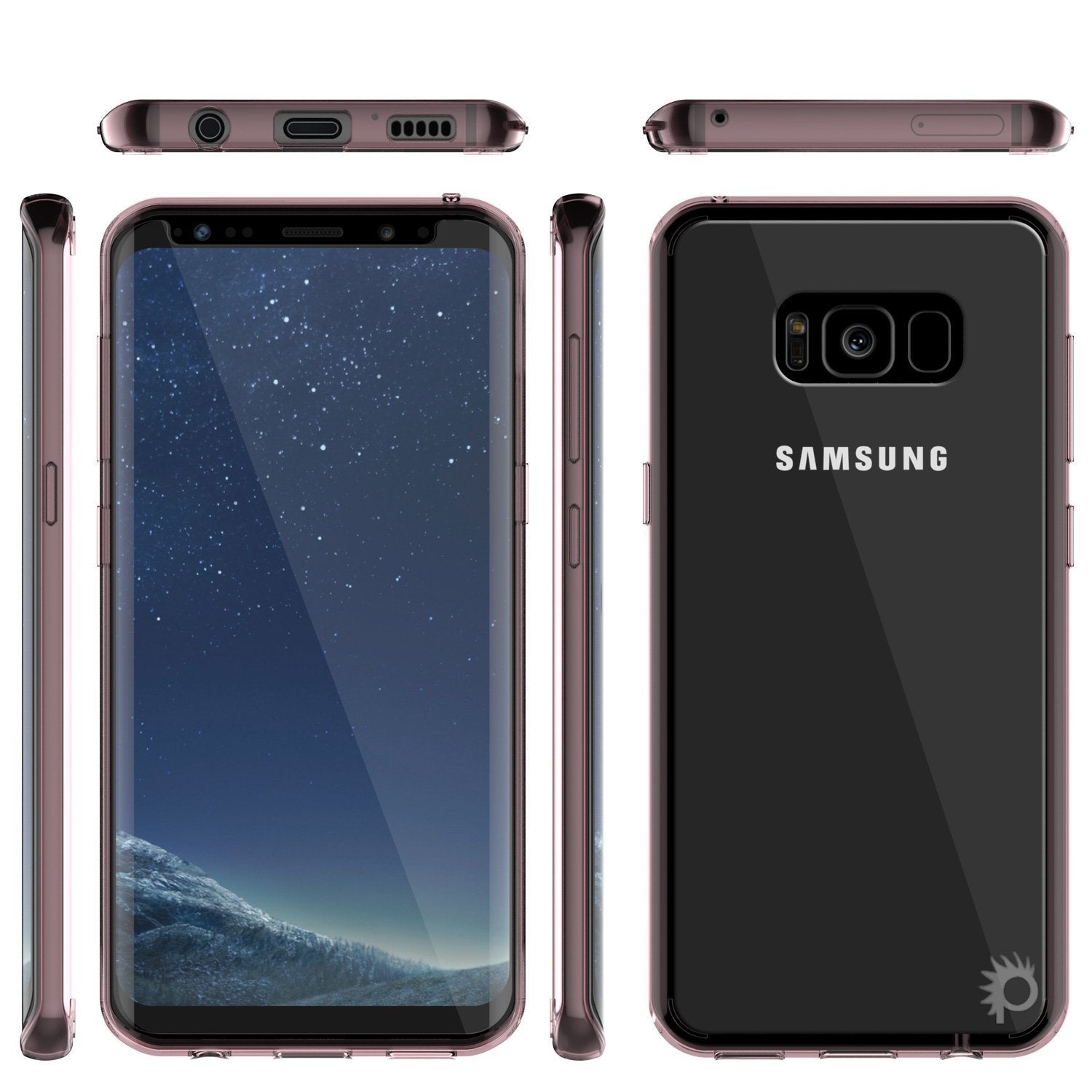 S8 Case Punkcase® LUCID 2.0 Crystal Pink Series w/ PUNK SHIELD Screen Protector | Ultra Fit (Color in image: light blue)
