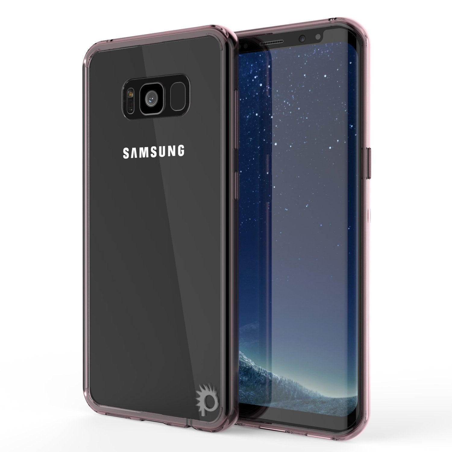 Capa S8 Punkcase® LUCID 2.0 Série Crystal Pink com Protetor de Tela PUNK SHIELD | Ultra Ajuste