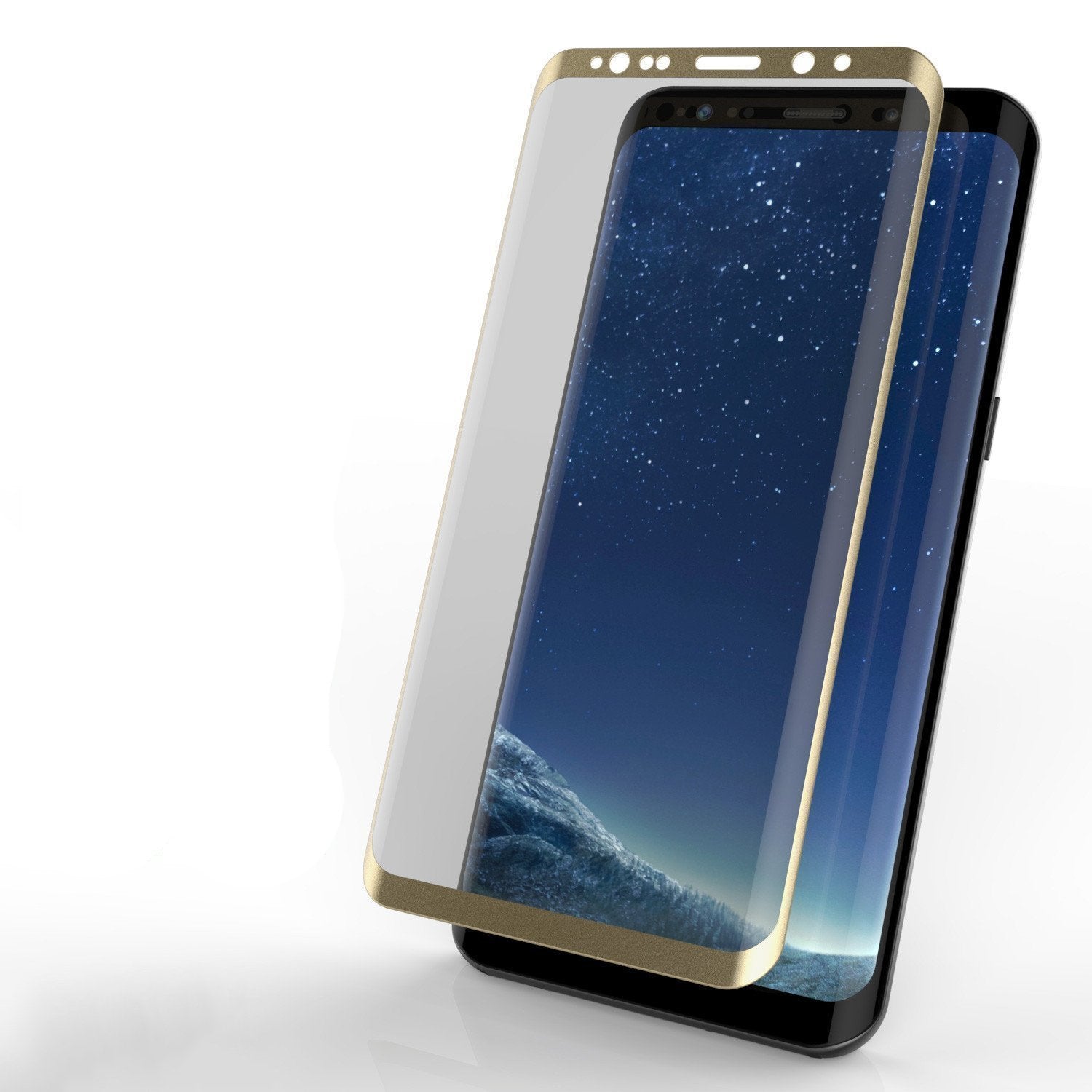 Protetor de Tela de Vidro Temperado Punkcase Glass SHIELD Galaxy S21 Ultra Dourado 0,33mm de Espessura em Vidro 9H