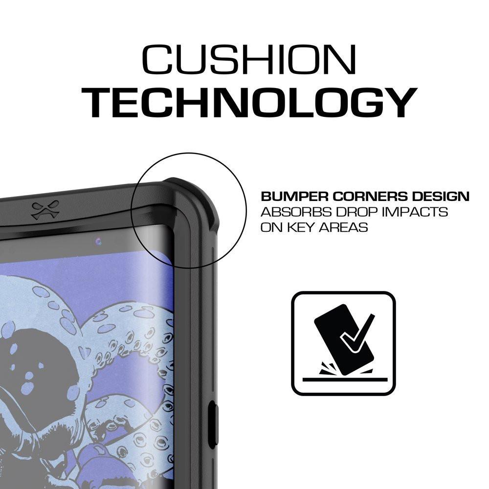 Galaxy S8 Plus Waterproof Case, Ghostek Nautical Series (Black) | Slim Underwater Full Body Protection (Color in image: Teal)