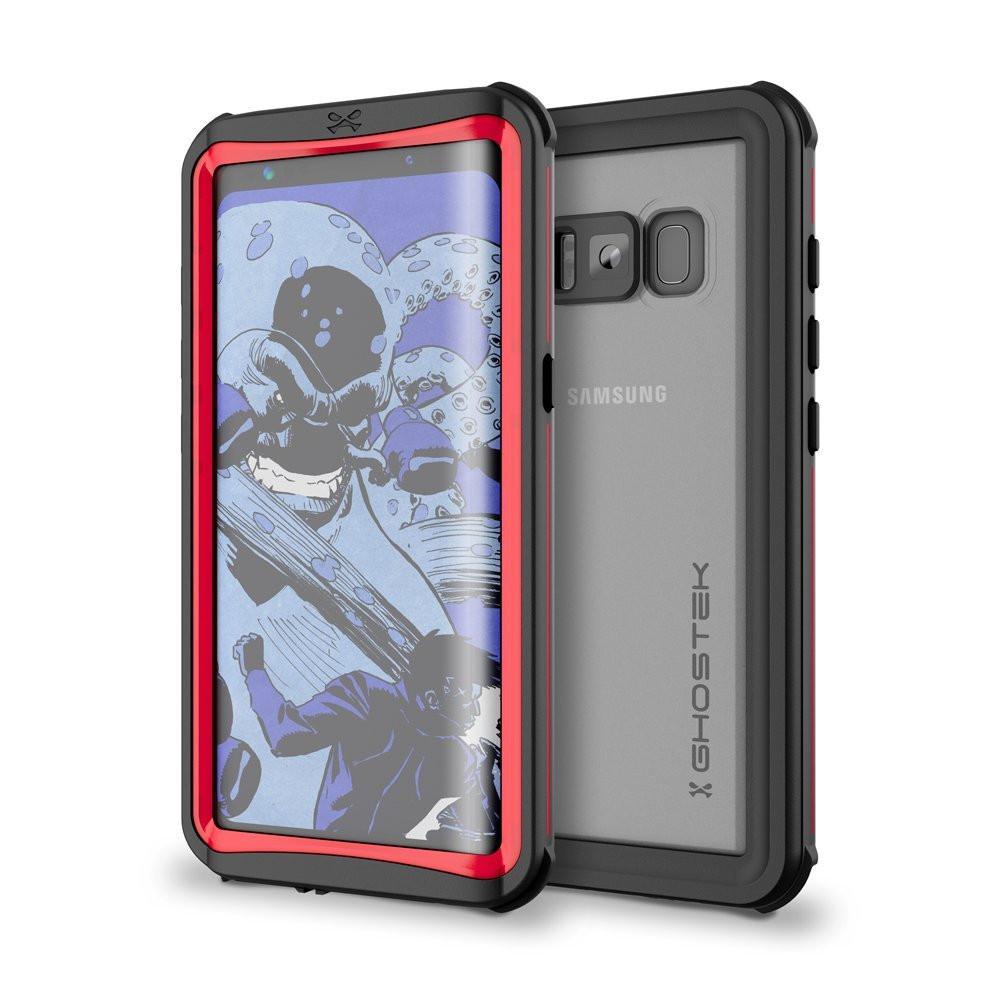 Capa à Prova d'Água Galaxy S8 Plus, Série Náutica Ghostek (Vermelho) | Proteção Completa Slim Subaquática