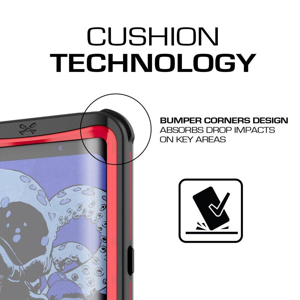Galaxy S8 Plus Waterproof Case, Ghostek Nautical Series (Red) | Slim Underwater Full Body Protection (Color in image: Teal)
