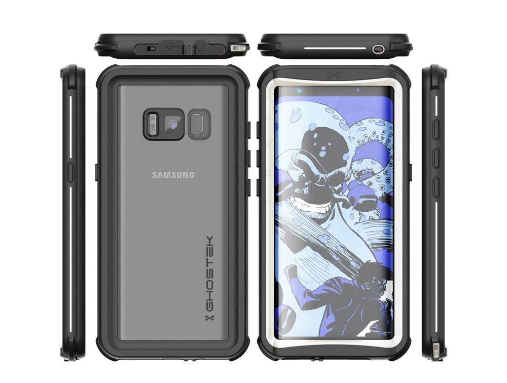 Galaxy S8 Plus Waterproof Case, Ghostek Nautical Series (White) | Slim Underwater Full Body Protection 