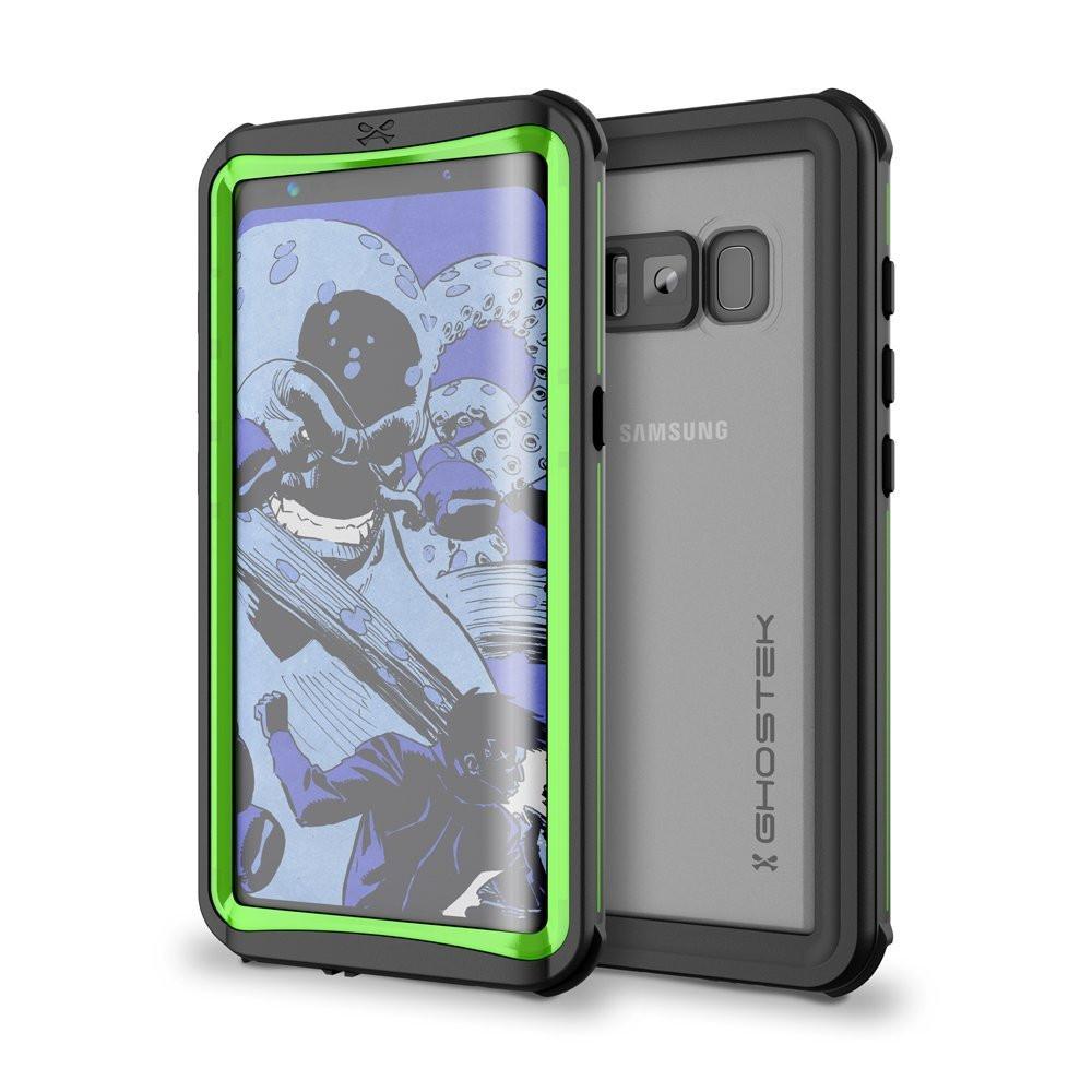 Capa à prova d'água para Galaxy S8, Série Náutica Ghostek (Verde) | Proteção Subaquática Slim de Corpo Inteiro