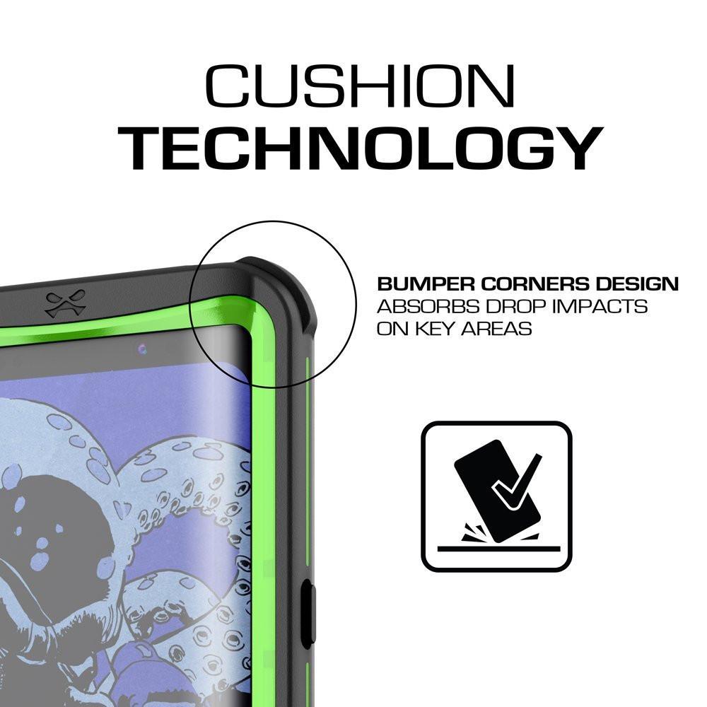 Galaxy S8 Waterproof Case, Ghostek Nautical Series (Green) | Slim Underwater Full Body Protection (Color in image: Red)