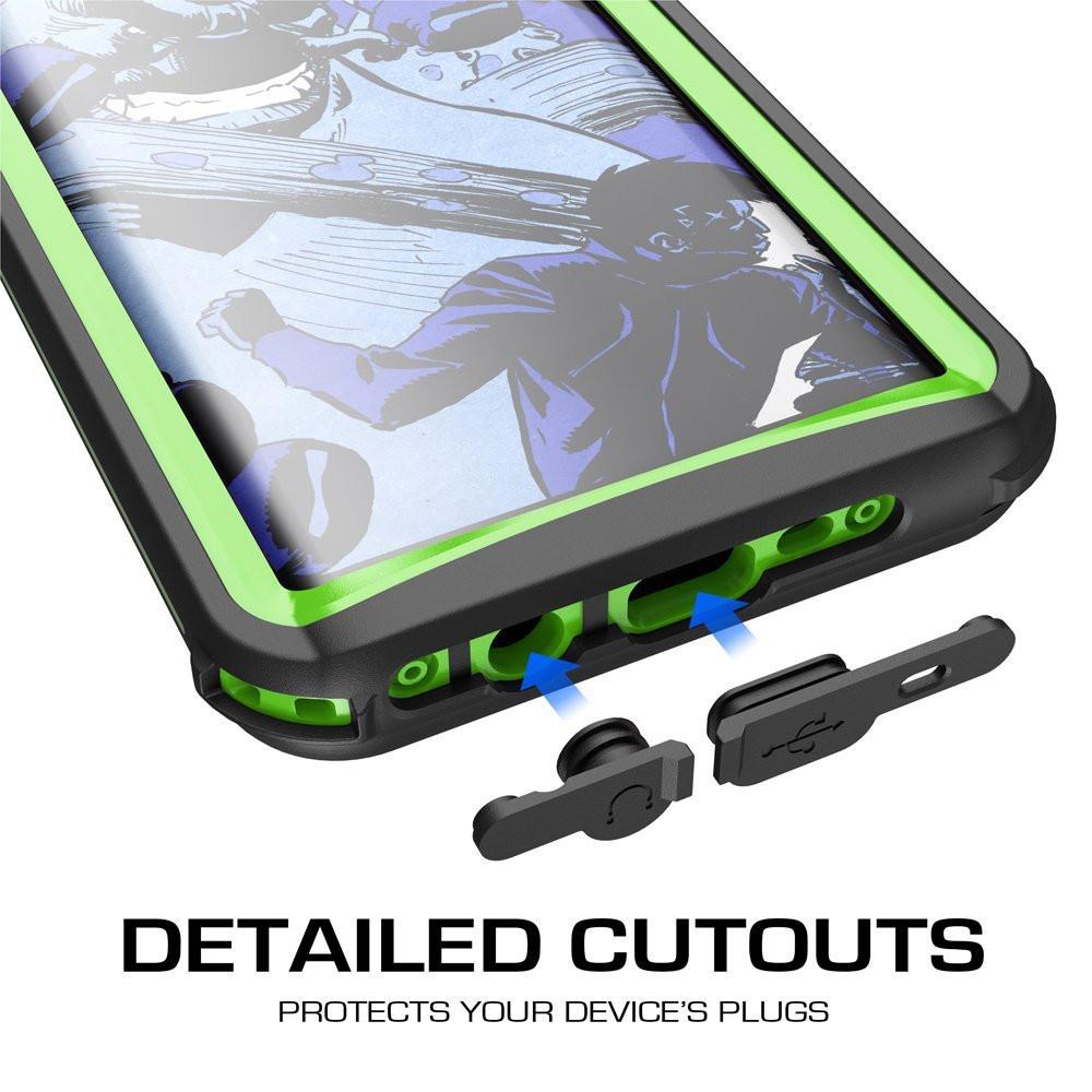 Galaxy S8 Waterproof Case, Ghostek Nautical Series (Green) | Slim Underwater Full Body Protection 