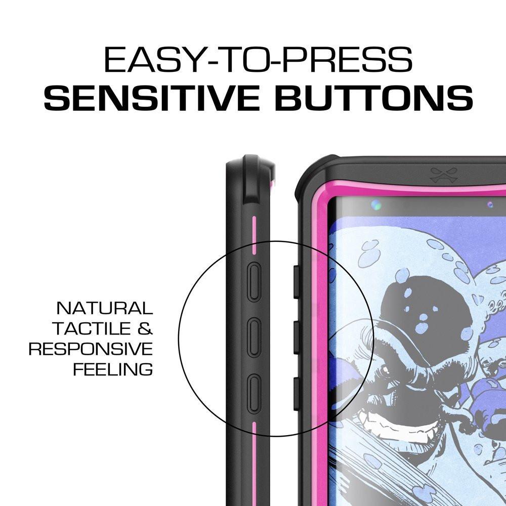 Galaxy S8 Waterproof Case, Ghostek Nautical Series (Pink) | Slim Underwater Full Body Protection (Color in image: Red)
