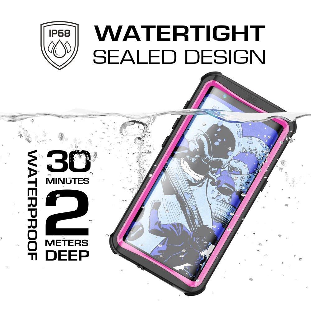Galaxy S8 Waterproof Case, Ghostek Nautical Series (Pink) | Slim Underwater Full Body Protection 