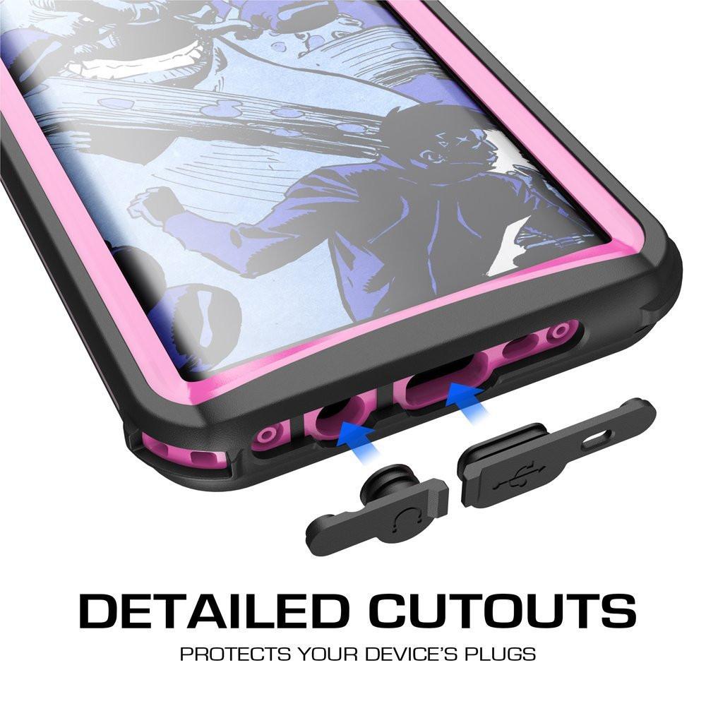 Galaxy S8 Waterproof Case, Ghostek Nautical Series (Pink) | Slim Underwater Full Body Protection 