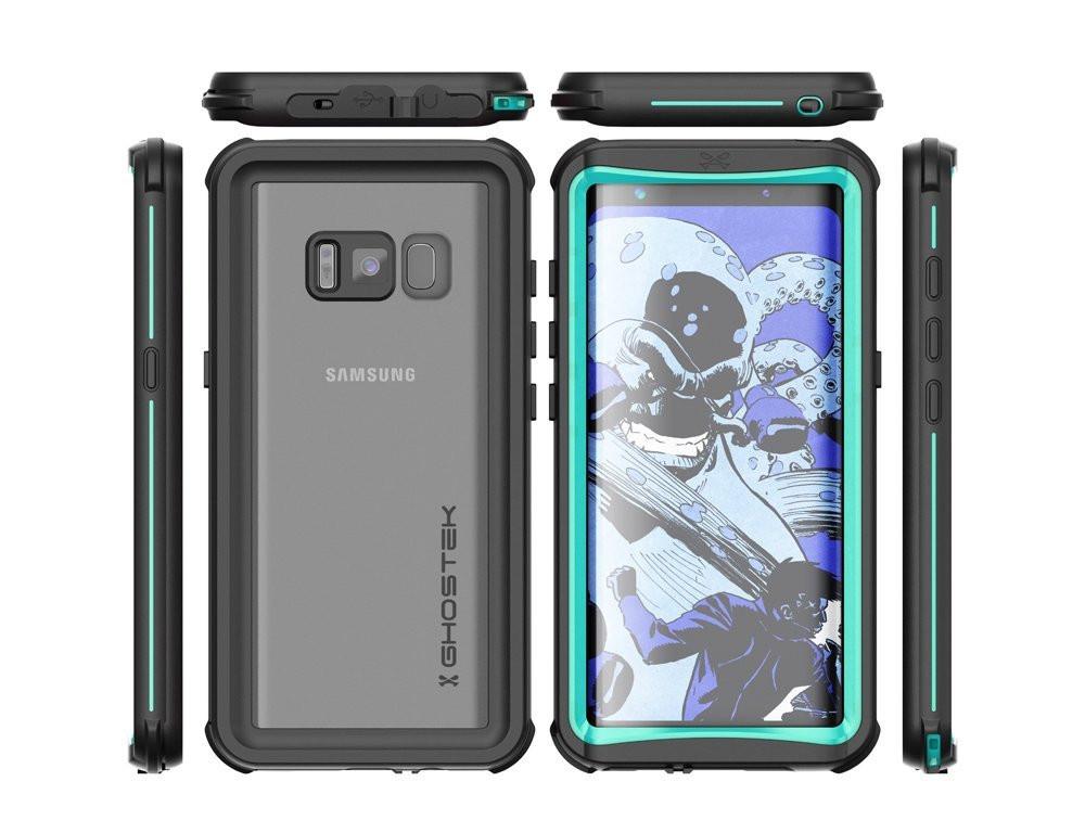 Galaxy S8 Waterproof Case, Ghostek Nautical Series (Teal) | Slim Underwater Full Body Protection 