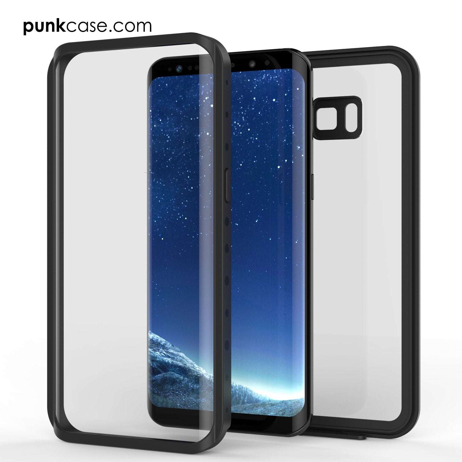 Galaxy S8 Waterproof Case PunkCase StudStar Clear Thin 6.6ft Underwater IP68 Shock/Snow Proof (Color in image: teal)